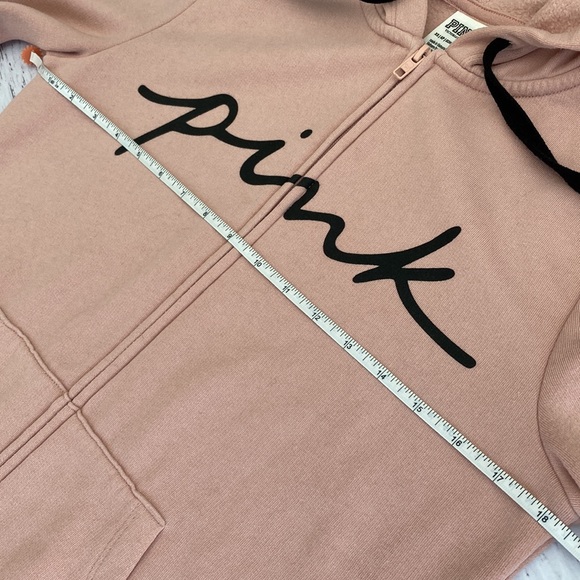 PINK Zip Up Hoodie Jacket Size XS - Picture 4 of 7